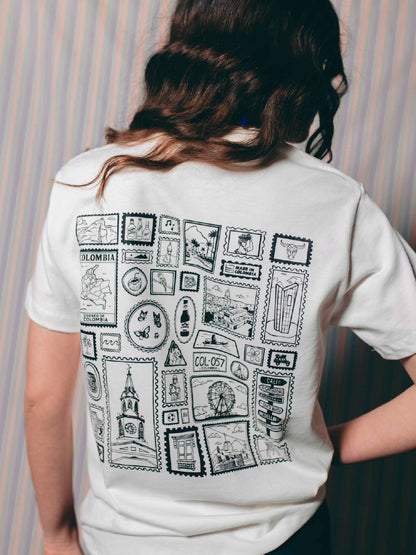 T-shirt Colombia Blanca
